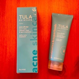 2 Tula acne all-star 3-in-1 acne cleanser, mask & spot treatment